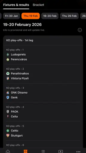 UEFA Europa League Official screenshot