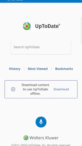 UpToDate screenshot