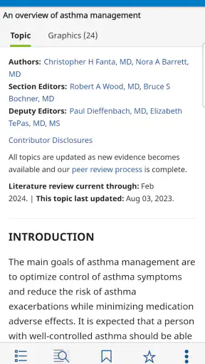 UpToDate screenshot