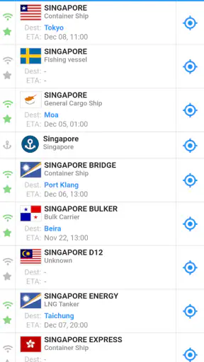 VesselFinder screenshot