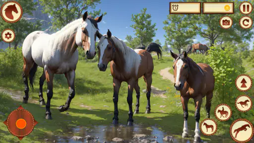 Wild Horse Family Riding Game screenshot