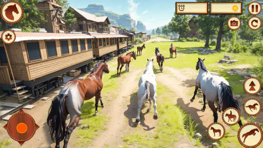 Wild Horse Family Riding Game screenshot