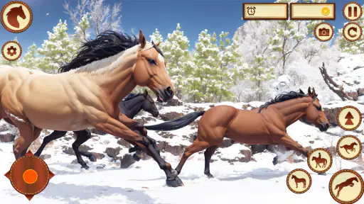 Wild Horse Family Riding Game screenshot