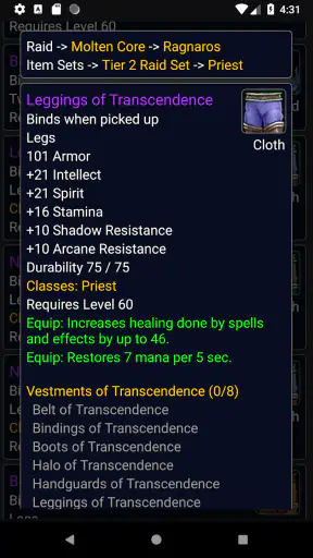 WoW Classic Loot screenshot