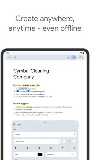 Έγγραφα Google screenshot