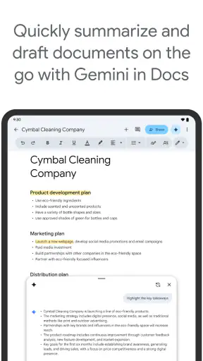 Έγγραφα Google screenshot