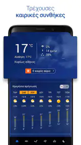 Διαφανές ρολόι και καιρός screenshot