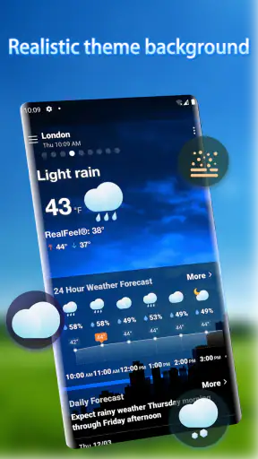 Ειδοποιήσεις καιρού - Widget screenshot