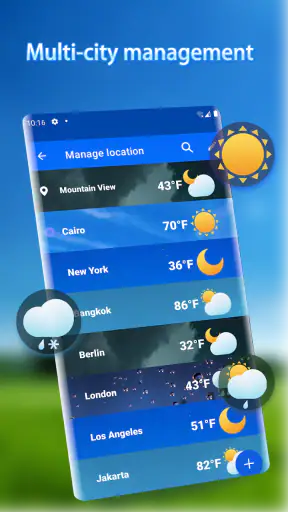 Ειδοποιήσεις καιρού - Widget screenshot