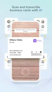 Επαγγελματική κάρτα HiHello screenshot