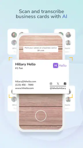 Επαγγελματική κάρτα HiHello screenshot