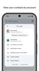 Επαφές screenshot