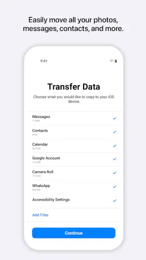 Μετάβαση σε iOS screenshot