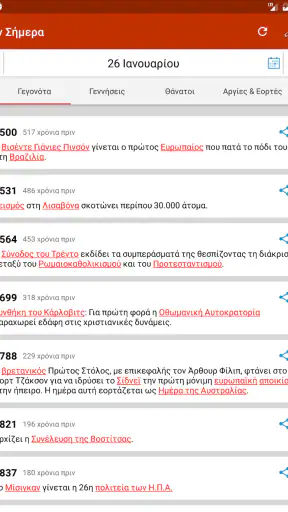Σαν Σήμερα screenshot