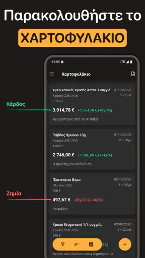 Τιμές Χρυσού και Ασημιού screenshot
