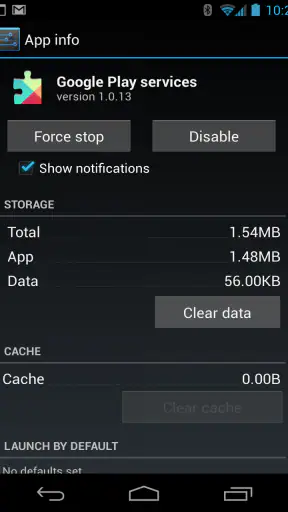 Υπηρεσίες Google Play screenshot