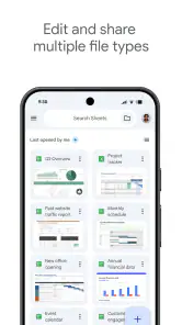Φύλλα Google screenshot