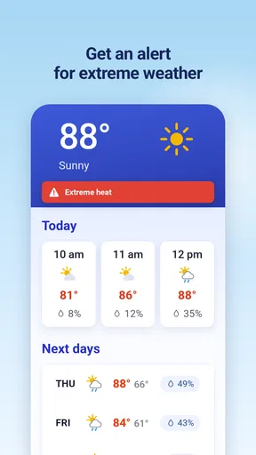 Weather & Rain Radar Forecast screenshot