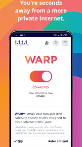 1.1.1.1 + WARP: Safer Internet screenshot