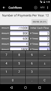 10bii Financial Calculator screenshot