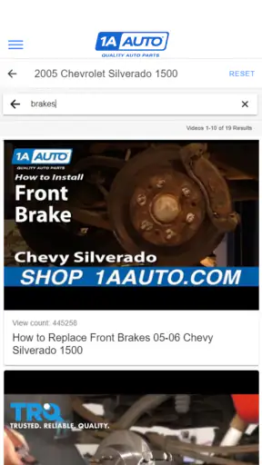 1A Auto: Parts & Repair Videos screenshot