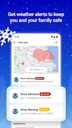 1Weather Forecasts & Radar screenshot
