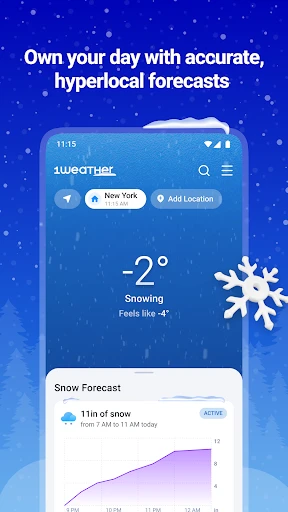1Weather Forecasts & Radar screenshot