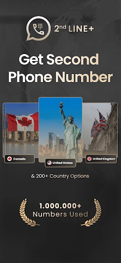 2nd Line+ Phone Number & eSIM screenshot