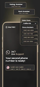 2nd Line+ Phone Number & eSIM screenshot