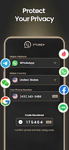 2nd Line+ Phone Number & eSIM screenshot