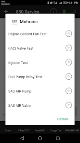 850 OBD-II screenshot