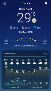 9Weather: Weather forecast screenshot