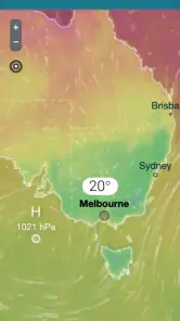 9Weather: Weather forecast screenshot