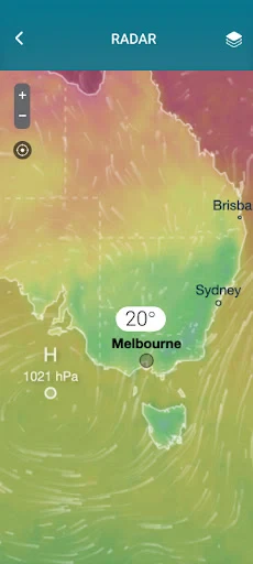 9Weather: Weather forecast screenshot