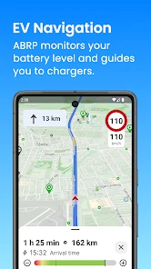 A Better Routeplanner (ABRP) screenshot