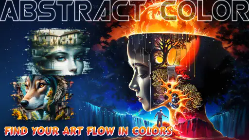 Abstract Surreal Coloring Game screenshot