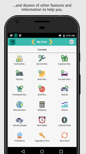 aCar - Car Management, Mileage screenshot