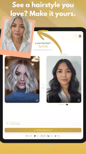 AI Hair Try On & Color Changer screenshot