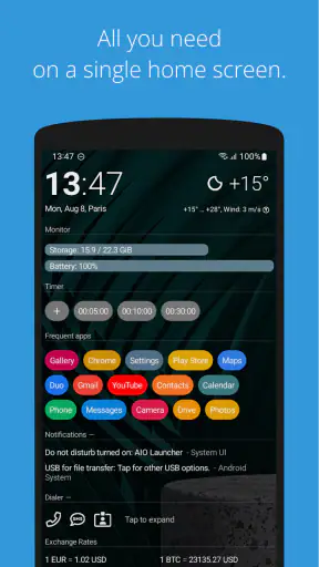 AIO Launcher screenshot