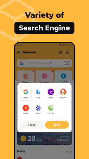 All Browser screenshot