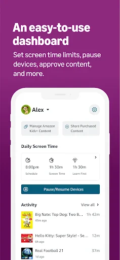 Amazon Kids Parent Dashboard screenshot