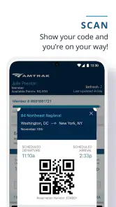 Amtrak screenshot