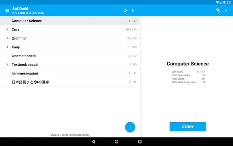 AnkiDroid Flashcards screenshot