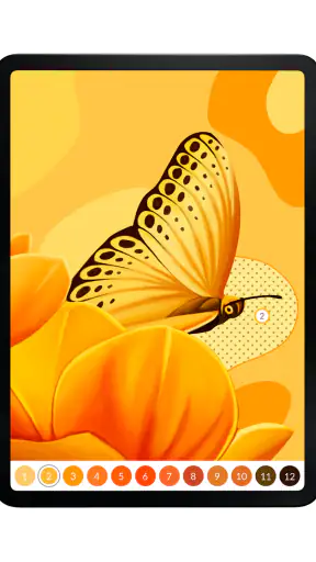 Paint by Number April Coloring screenshot