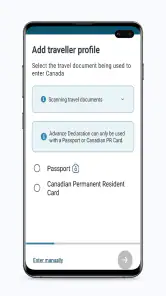 ArriveCAN screenshot