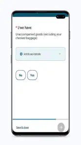 ArriveCAN screenshot