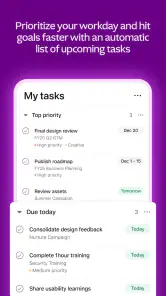 Asana: Where work connects screenshot