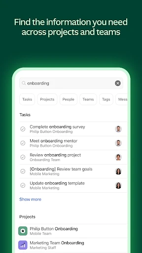 Asana: Where work connects screenshot