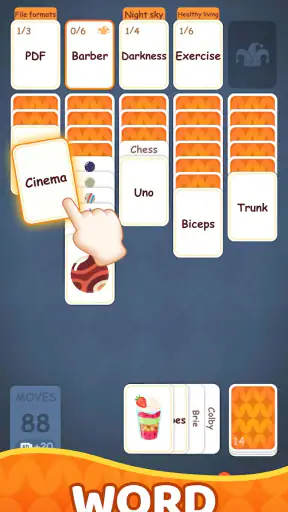 Associate Words: Solitaire screenshot