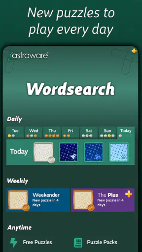 Astraware Wordsearch screenshot